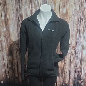 Columbia Black Utility Jacket Full-Zip Design